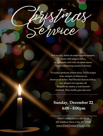 Church Christmas Service Flyer Sample
