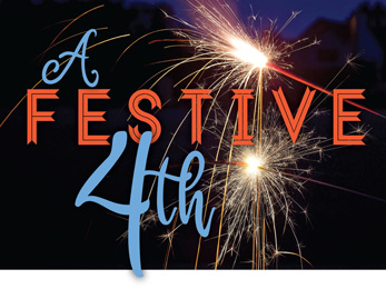 Church Newsletter Photo Sparklers with a Festive 4th caption