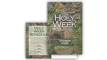 Holy Week Church Postcard Sample